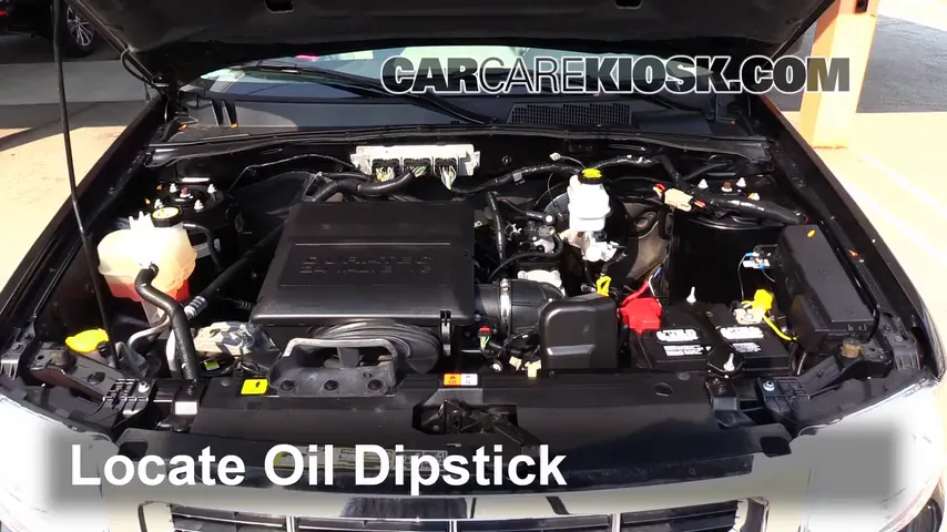 2011 Ford Escape XLT 3.0L V6 FlexFuel Oil Check Oil Level